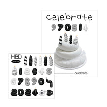 Load image into Gallery viewer, HBD Postcard & Sticker Set