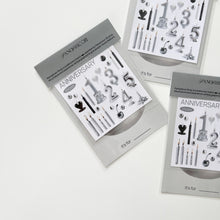 Load image into Gallery viewer, Silver Cake Postcard & Sticker Set
