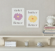 Load image into Gallery viewer, A4 Flower Poster - VIOLET