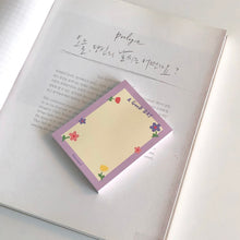 Load image into Gallery viewer, 'A Good Day' Flower Memo Pad