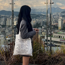 Load image into Gallery viewer, 'How Long Will I Love You' Eco Bag