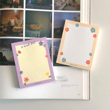 Load image into Gallery viewer, 'A Good Day' Flower Memo Pad