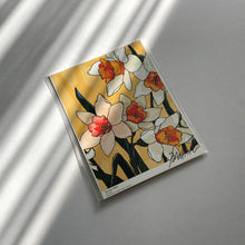 Load image into Gallery viewer, A5 Flower Poster - Daffodil