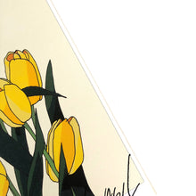Load image into Gallery viewer, A5 Flower Poster - Yellow Tulip (BEIGE)