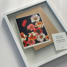 Load image into Gallery viewer, A5 Flower Poster - Lisianthus (NAVY)