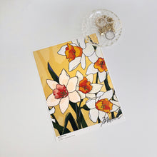 Load image into Gallery viewer, A5 Flower Poster - Daffodil