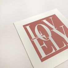 Load image into Gallery viewer, Lovely Postcard (Coral)