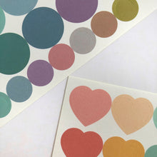 Load image into Gallery viewer, Heart + Circle Sticker Set