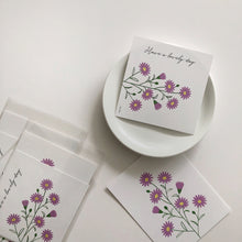 Load image into Gallery viewer, Flower Postcard Set (Peacock Grass)