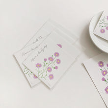 Load image into Gallery viewer, Flower Postcard Set (Peacock Grass)