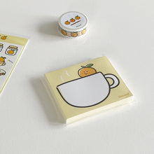 Load image into Gallery viewer, Tangerine Tea Memo Pad