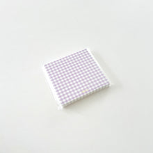Load image into Gallery viewer, Gingham Memo Pad - LAVENDER