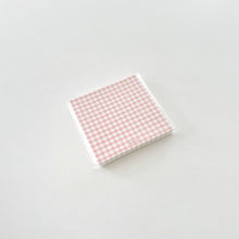 Load image into Gallery viewer, Gingham Memo Pad - PINK