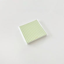Load image into Gallery viewer, Gingham Memo Pad - GREEN