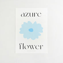 Load image into Gallery viewer, A4 Flower Poster - AZURE
