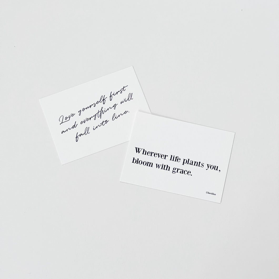 Mini Lettering Postcard - ver. 2 (ea)