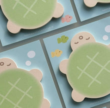 Load image into Gallery viewer, Melon Pan Turtle Sticky Memo Pad
