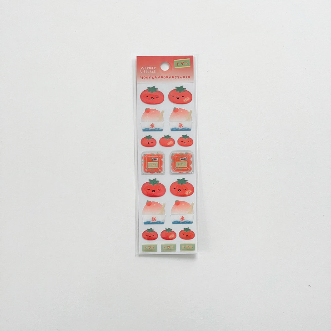 Tomato Epoxy Seal Sticker