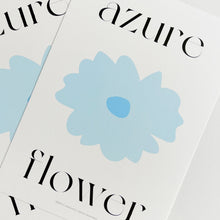Load image into Gallery viewer, A4 Flower Poster - AZURE
