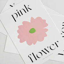 Load image into Gallery viewer, A4 Flower Poster - PINK
