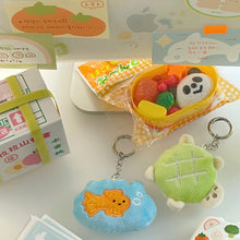 Load image into Gallery viewer, Melon Pan Turtle Key Chain
