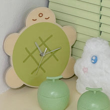 Load image into Gallery viewer, Melon Pan Turtle Wall Clock
