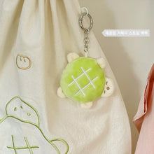 Load image into Gallery viewer, Melon Pan Turtle Key Chain
