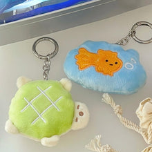 Load image into Gallery viewer, Melon Pan Turtle Key Chain
