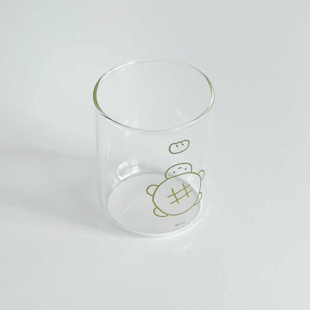 Melon Pan Turtle Glass Cup (Heat Resistant)