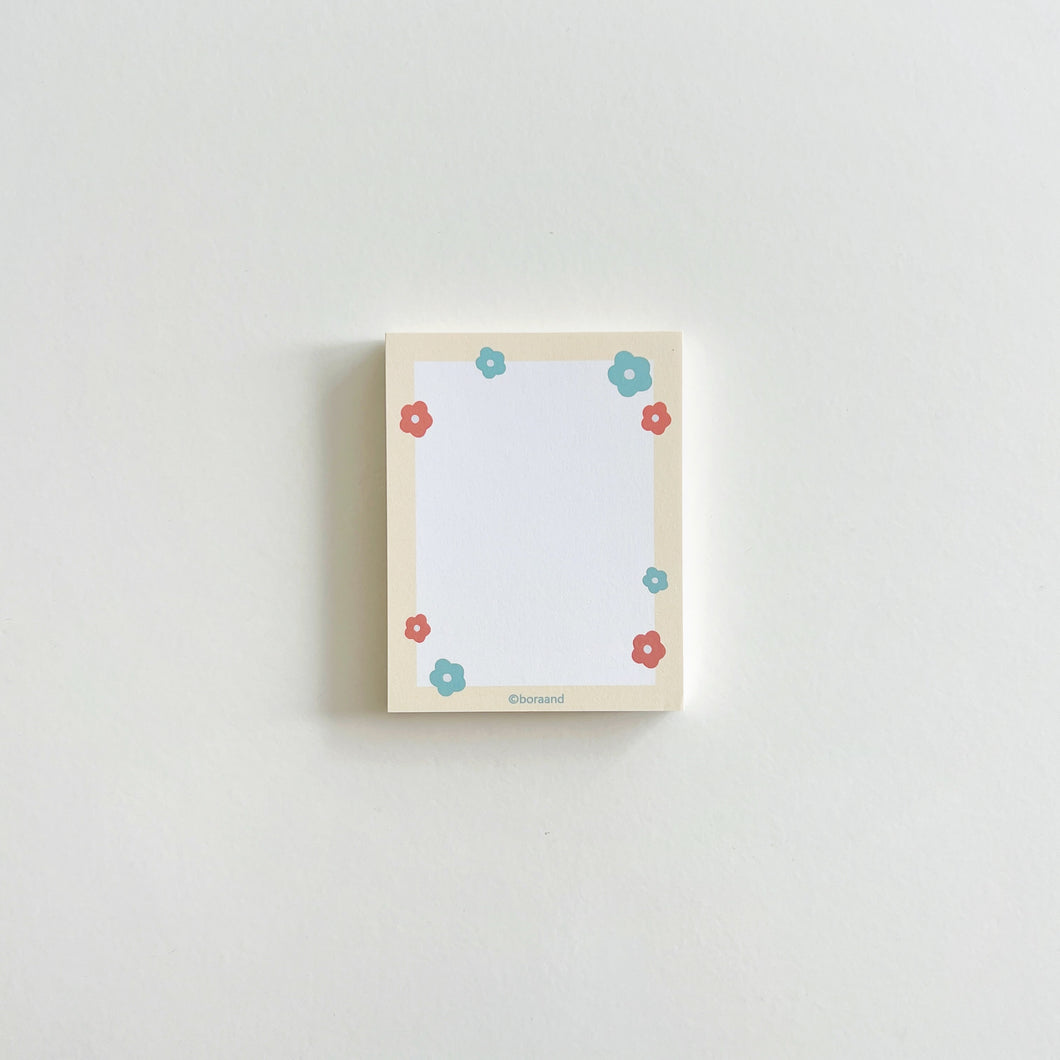 'Blooming' Flower Memo Pad