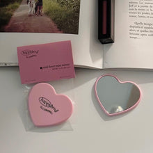 Load image into Gallery viewer, *RESTOCK* Happy Hour Heart Mini Hand Mirror
