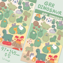 Load image into Gallery viewer, GRR DINOSAUR STICKER
