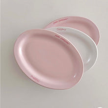 Load image into Gallery viewer, Yum Yum Oval Dessert Plate
