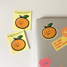 Load image into Gallery viewer, Tangerine Removable Sticker (2ea)
