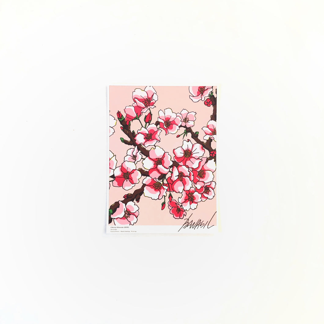 A5 Flower Poster - Cherry Blossom