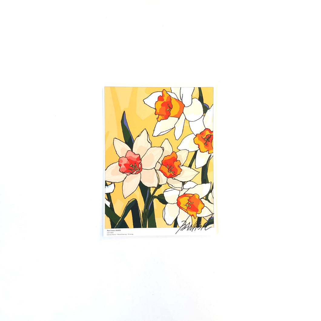 A5 Flower Poster - Daffodil