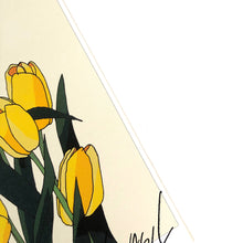 Load image into Gallery viewer, A5 Flower Poster - Yellow Tulip (BEIGE)
