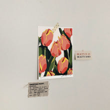 Load image into Gallery viewer, A5 Flower Poster - Mango Tulip
