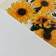 Load image into Gallery viewer, A5 Flower Poster - Sunflower
