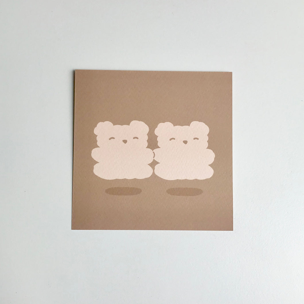 Bear Friends Postcard