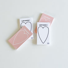 Load image into Gallery viewer, LOVEEE! Mini Memo Pad - WHITE
