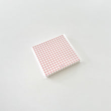 Load image into Gallery viewer, Gingham Memo Pad - PINK
