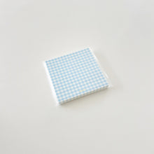 Load image into Gallery viewer, Gingham Memo Pad - SKY BLUE
