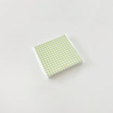 Load image into Gallery viewer, Gingham Memo Pad - GREEN
