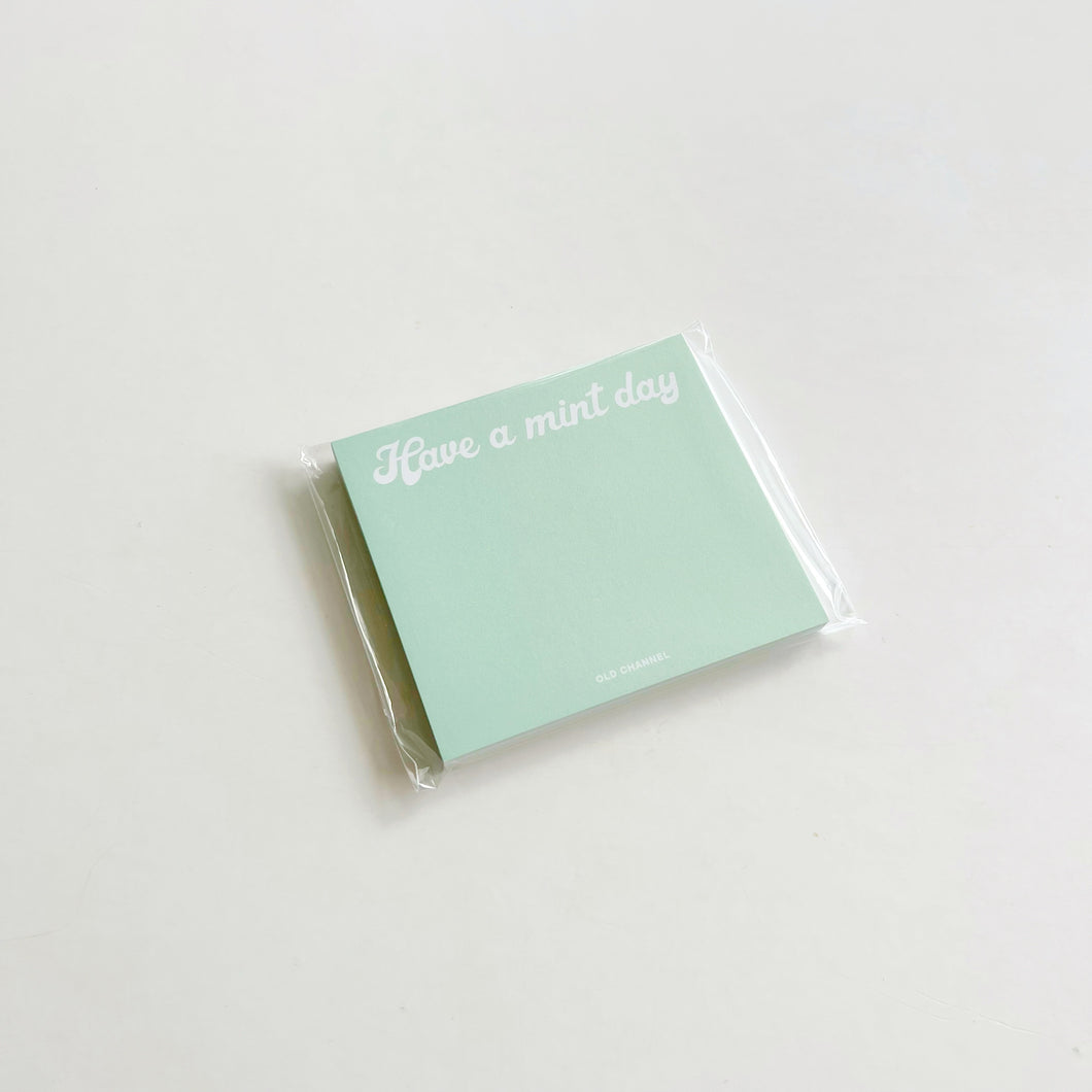 Have A Mint Day Memo Pad